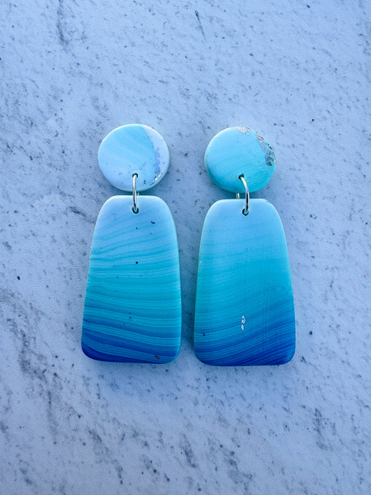 Silver Seas Trapeze Dangles