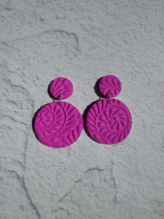 Textures Circle Dangles