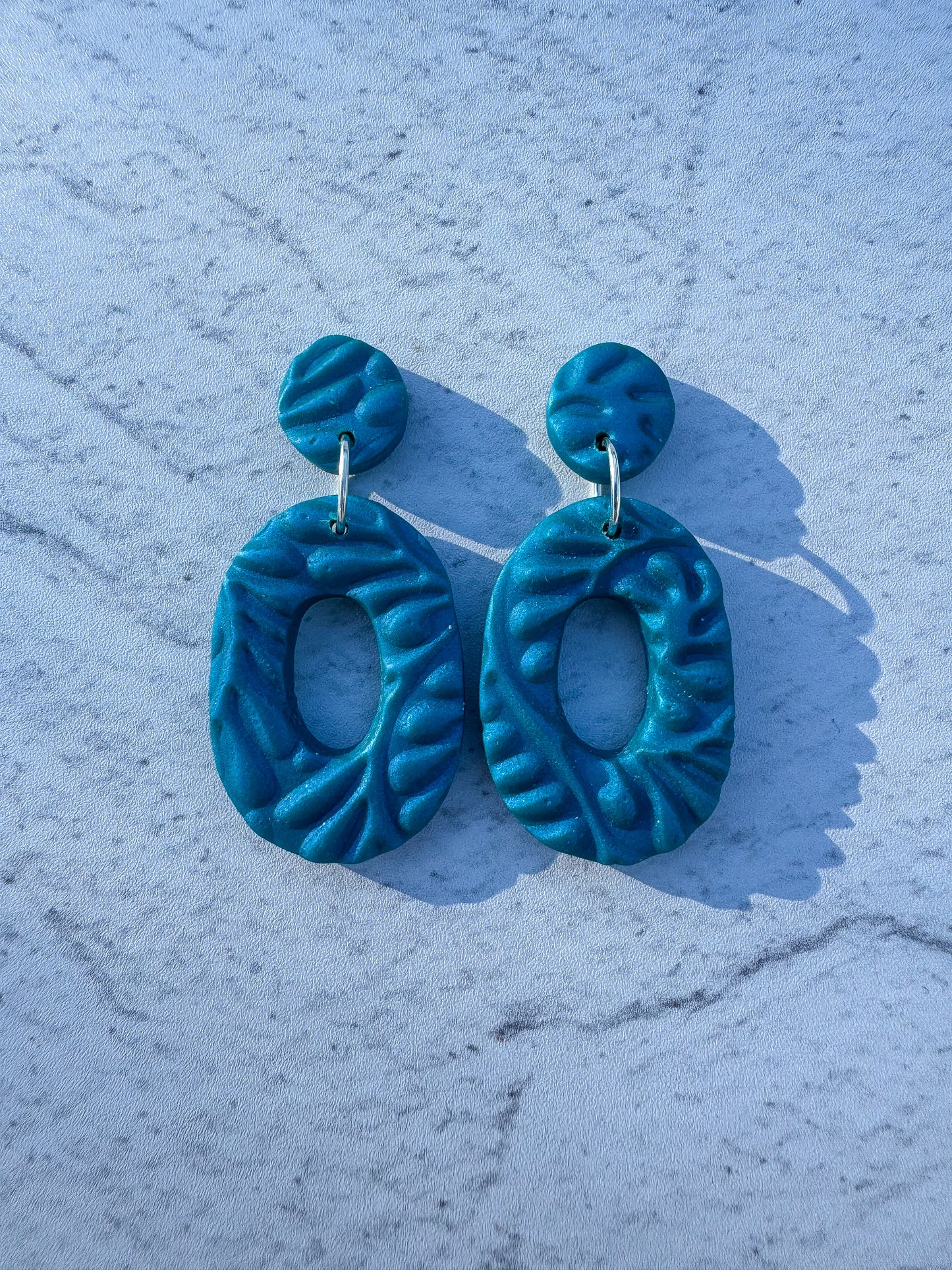 Textures Oval Dangles