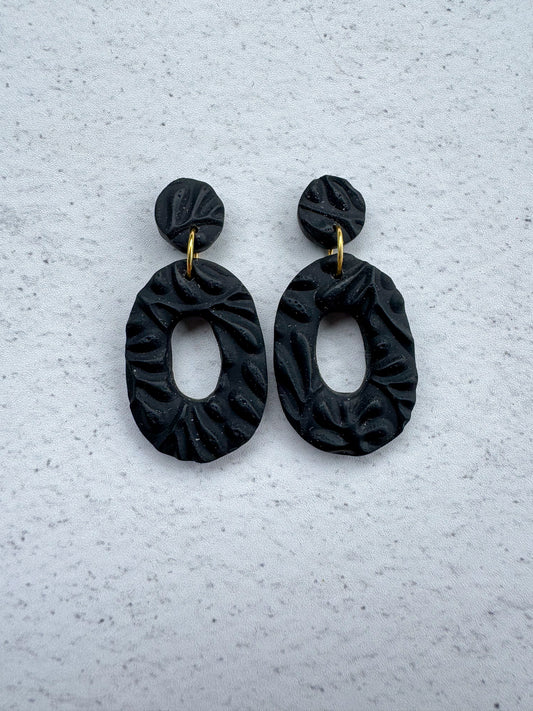 Textures Oval Dangles