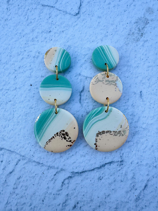 Desert Waves Circle Dangles