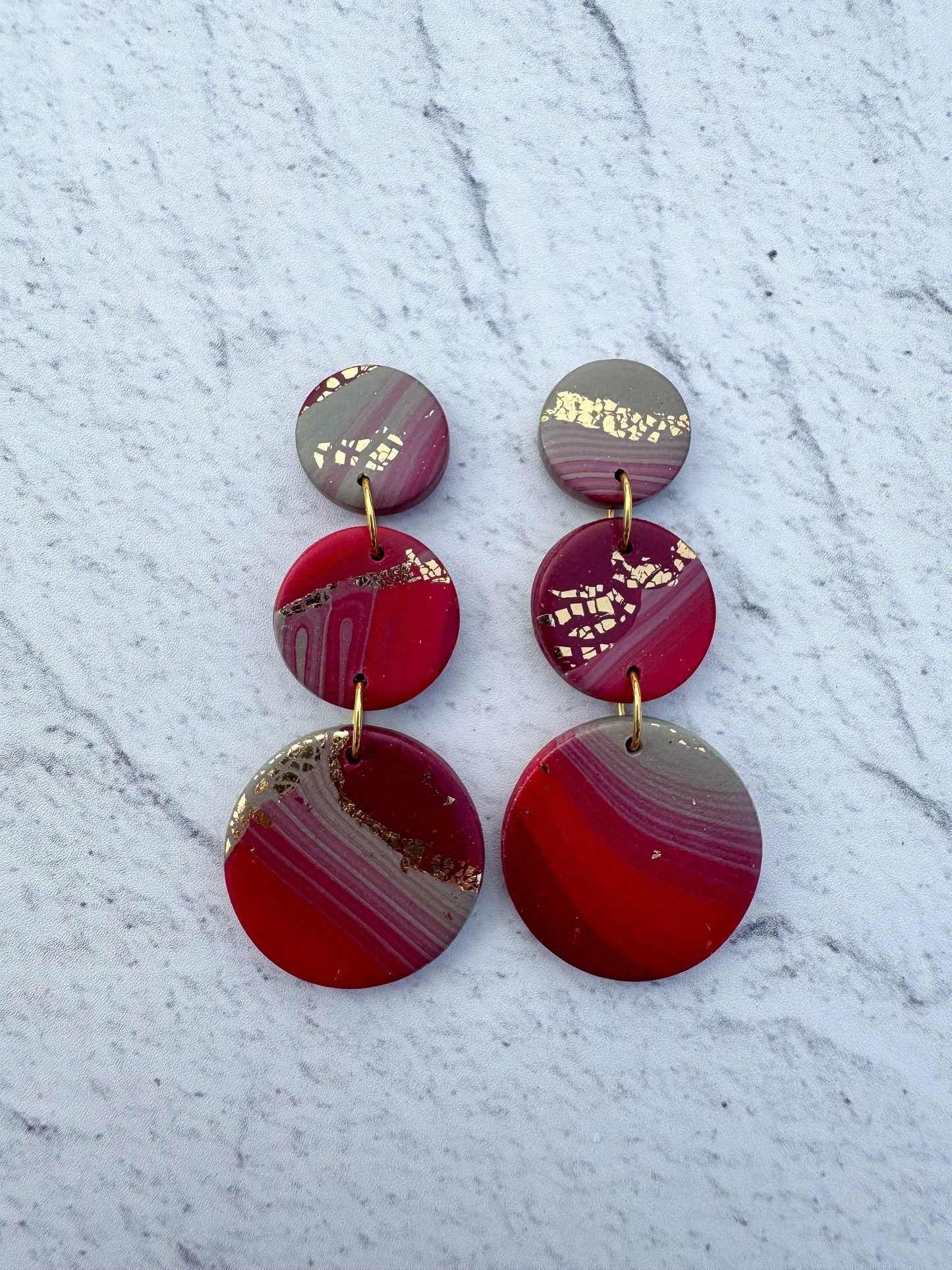 Cherry Pie Circle Dangles