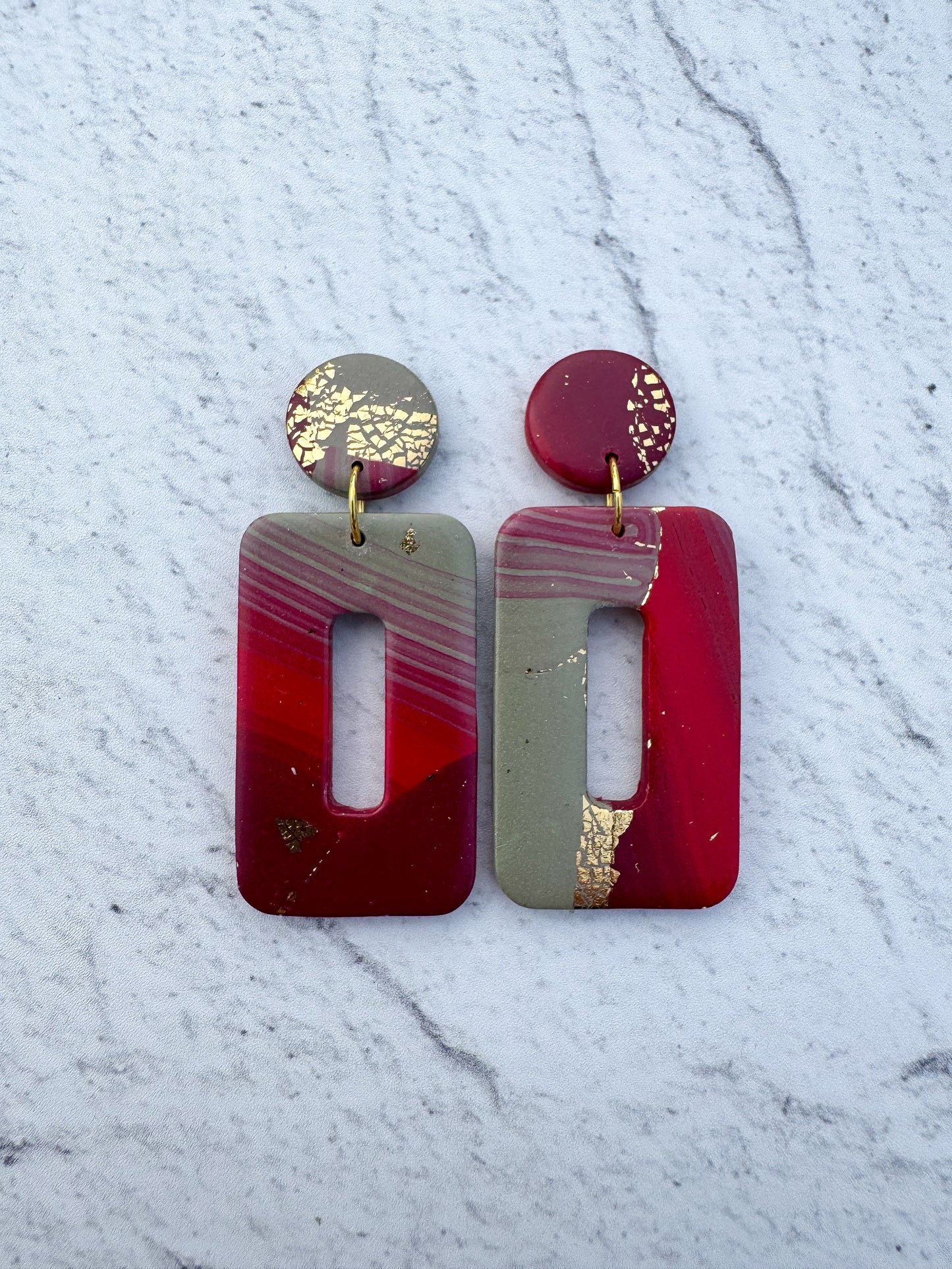 Cherry Pie Rectangle Dangles