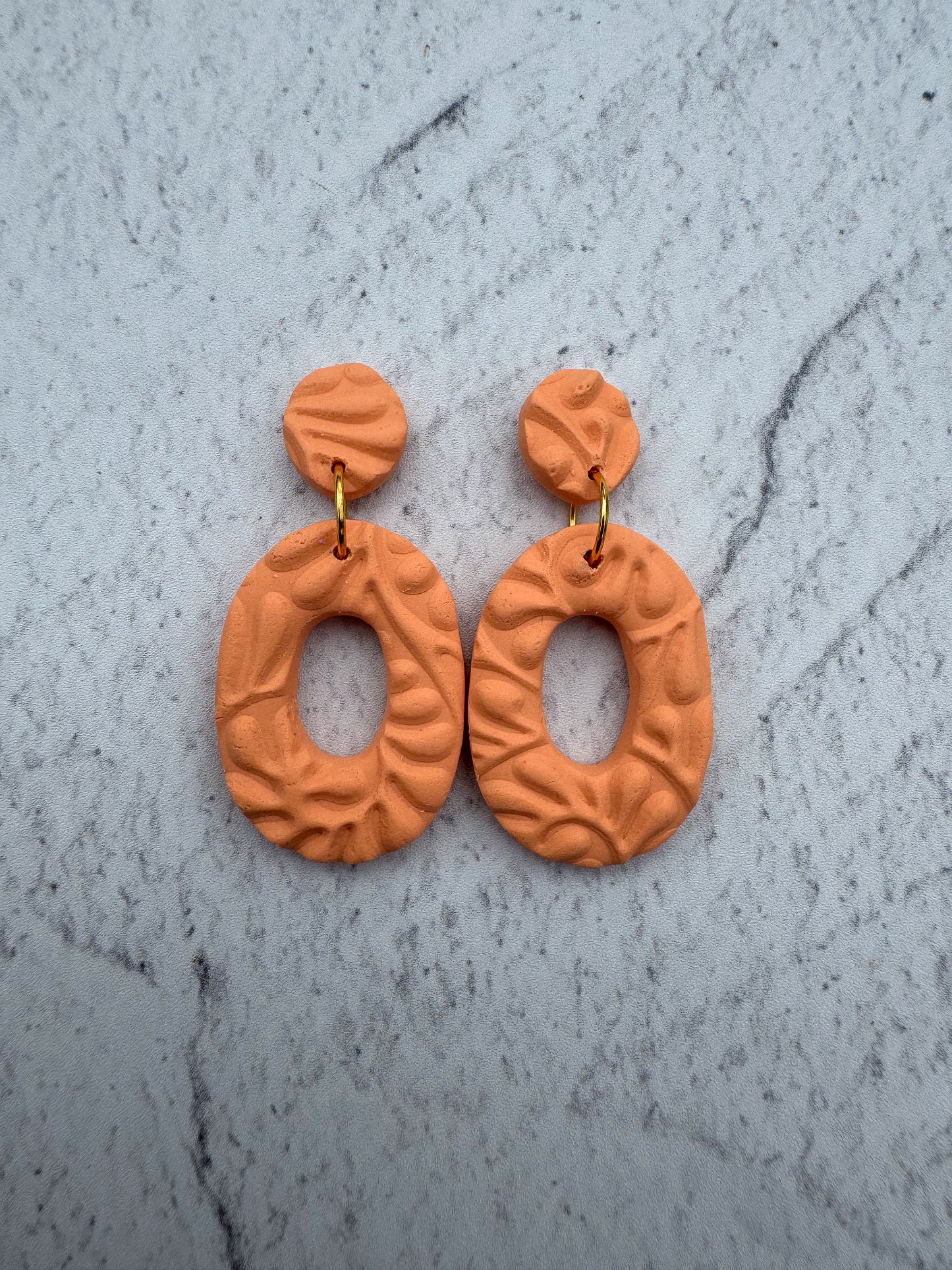 Textures Oval Dangles