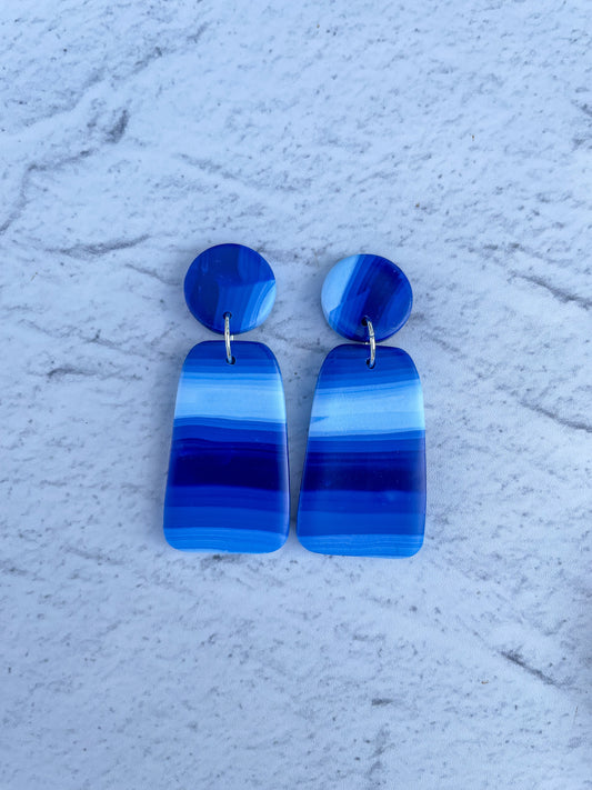 Ocean Blues Trapeze Dangles