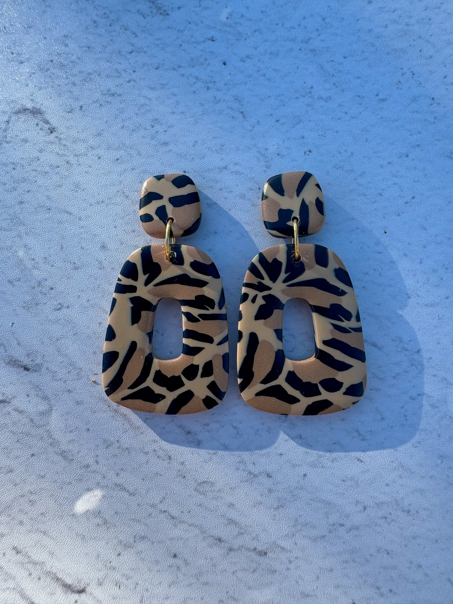 Leopard Love Hollow Dangles