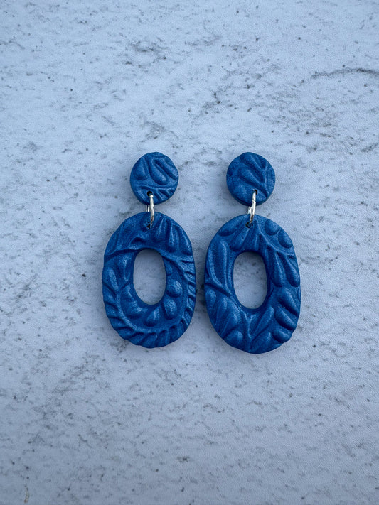 Textures Oval Dangles