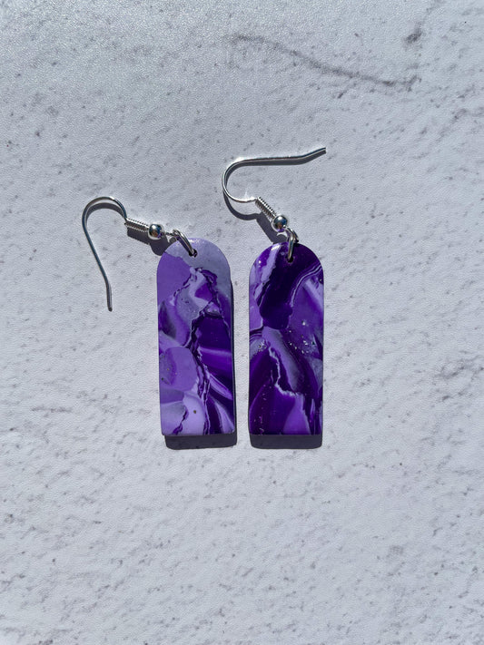 Amethyst Skinny Arch Hooks