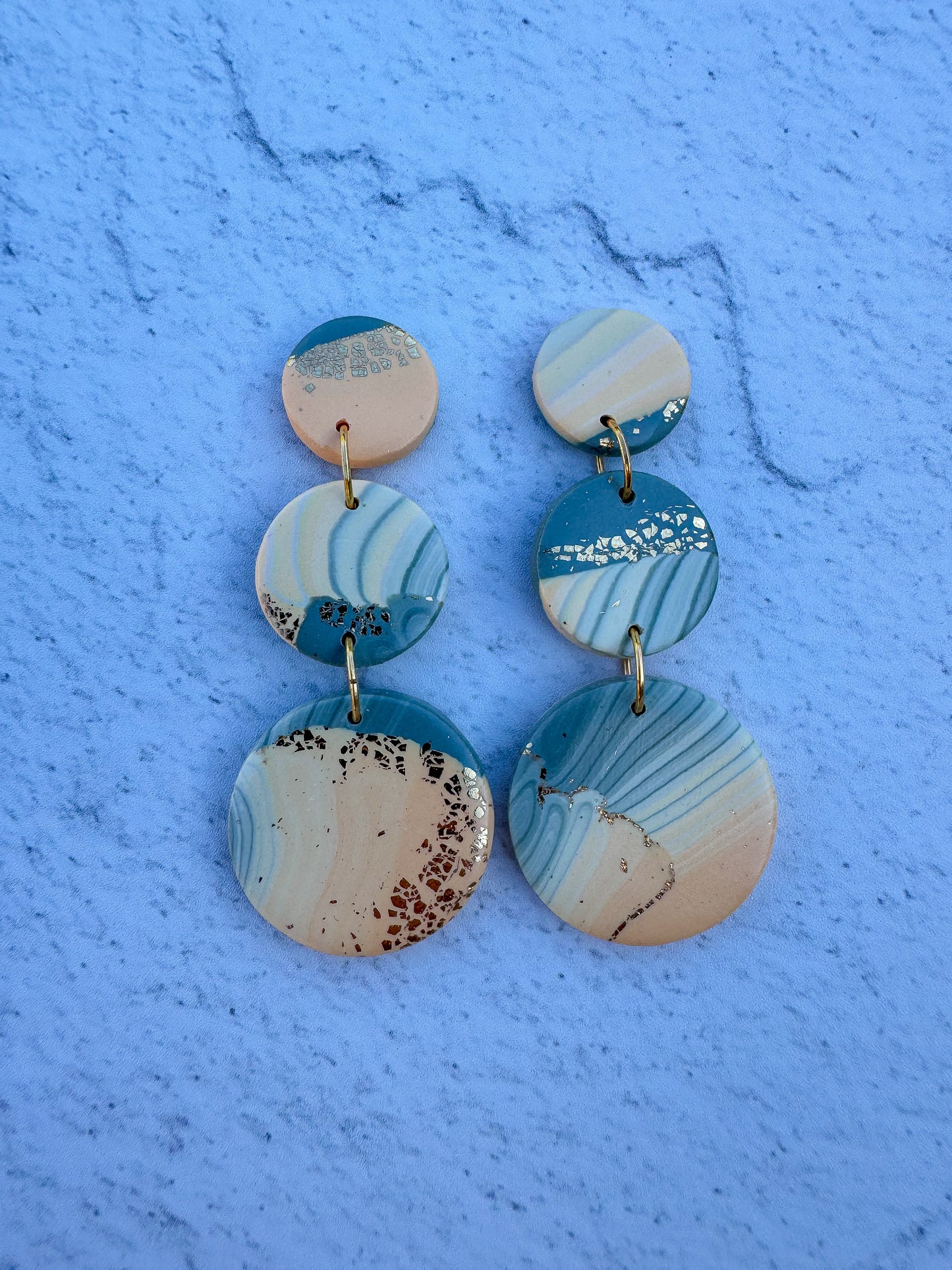 Desert Waves Circle Dangles