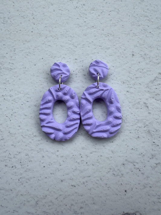 Textures Oval Dangles