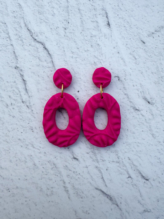 Textures Oval Dangles