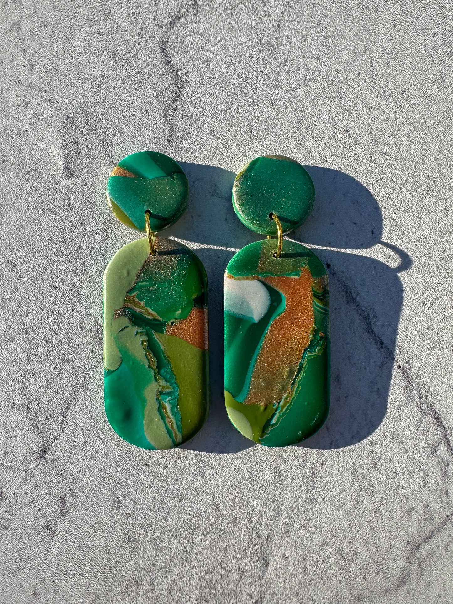 Green Earth Capsule Dangles