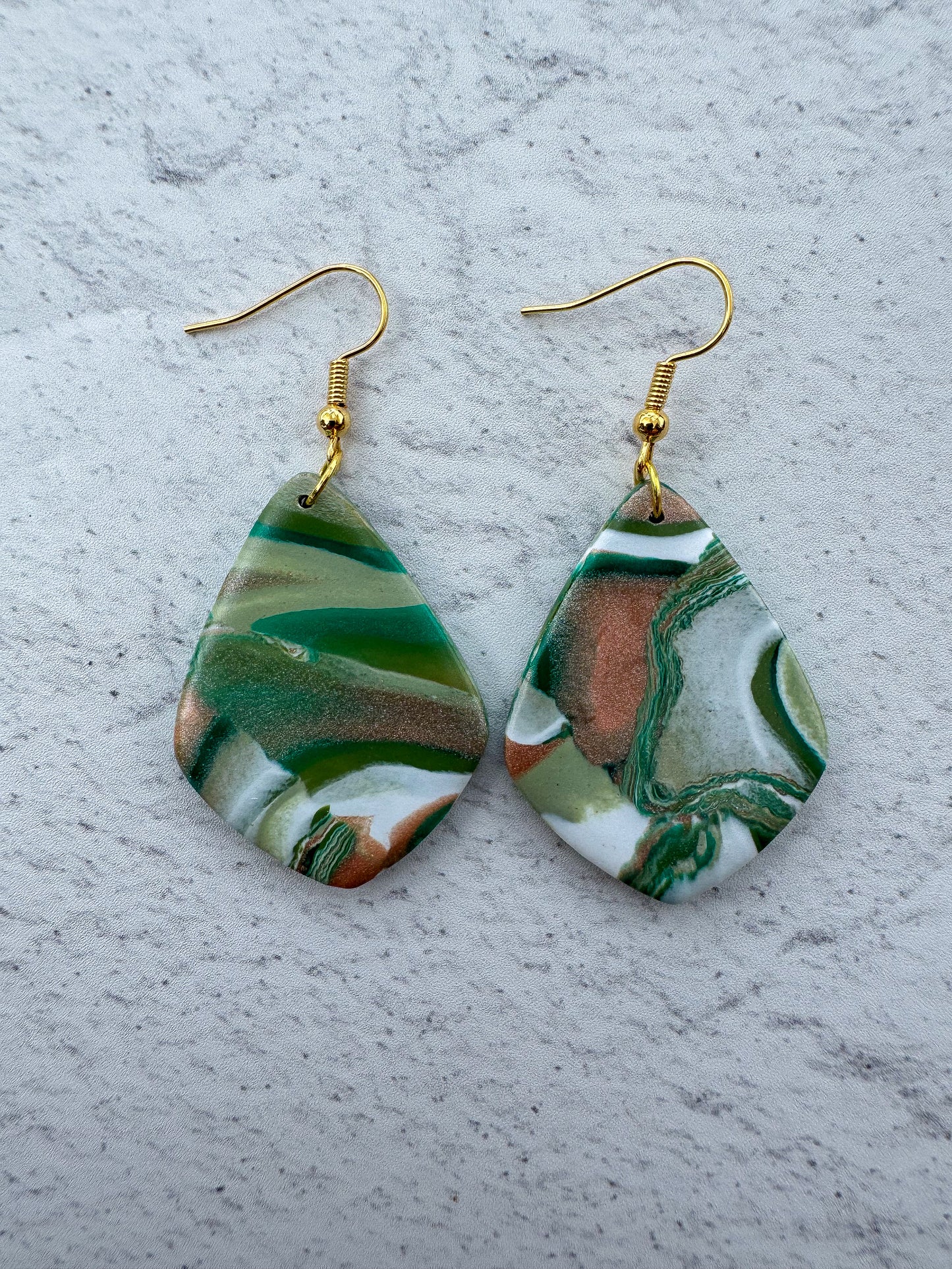 Green Earth Diamond Hooks