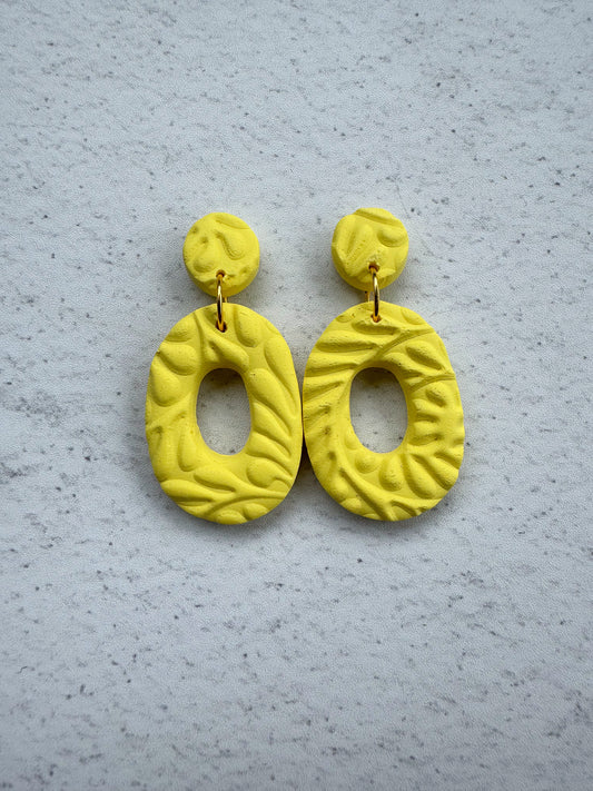Textures Oval Dangles