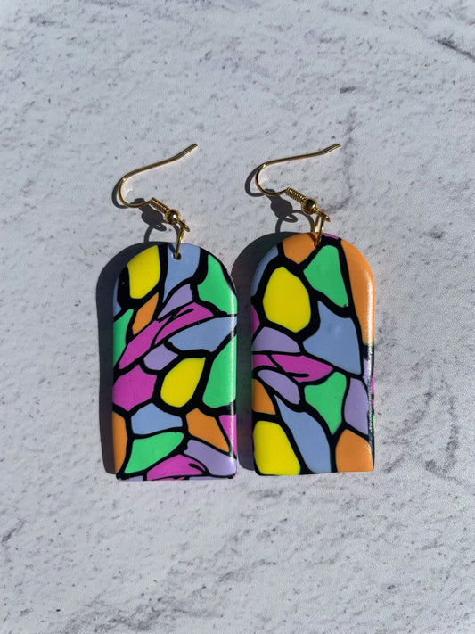 Pastel Stained Glass Arch Hooks