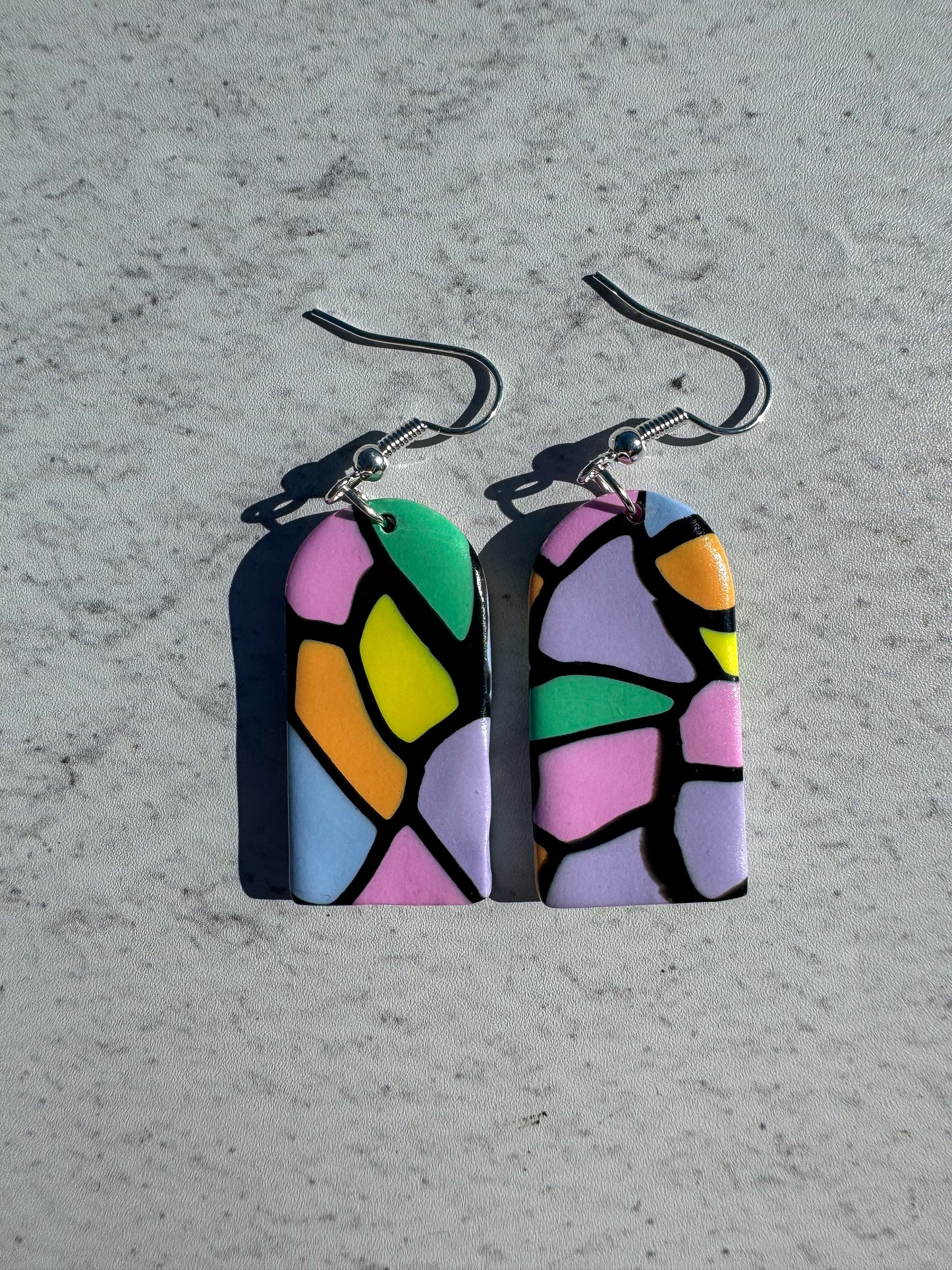 Pastel Stained Glass Arch Hooks