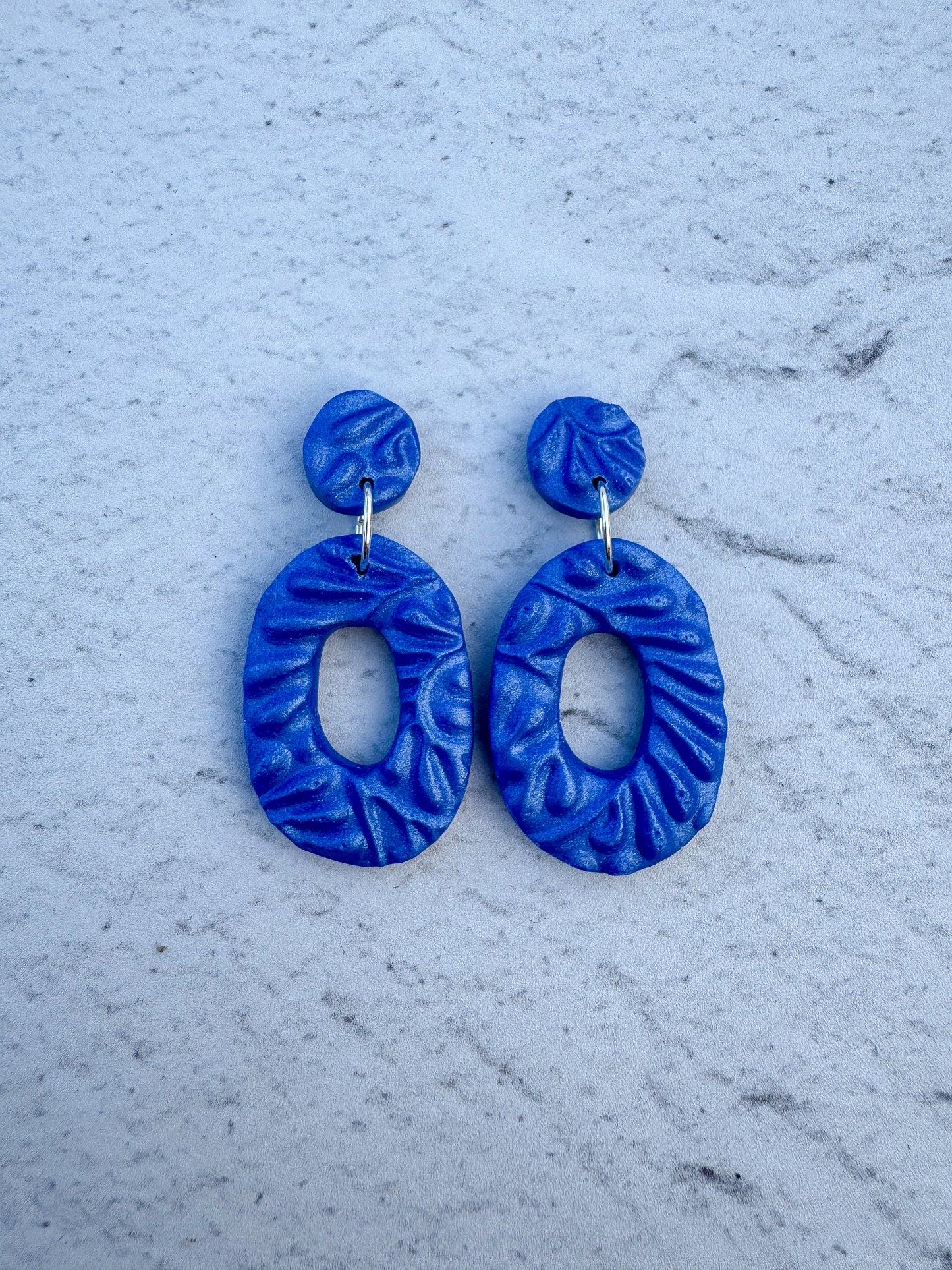 Textures Oval Dangles