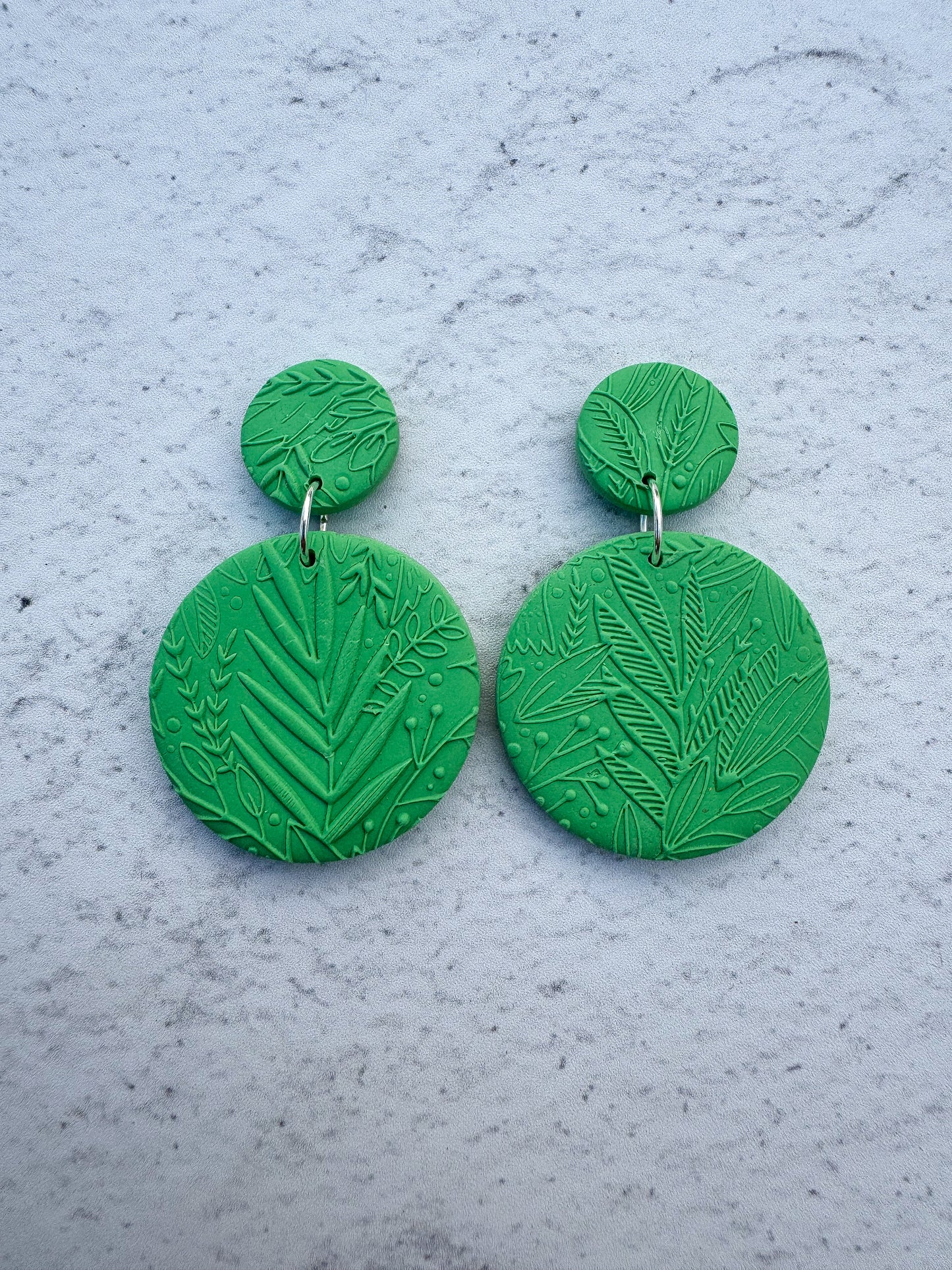 Textures Circle Dangles