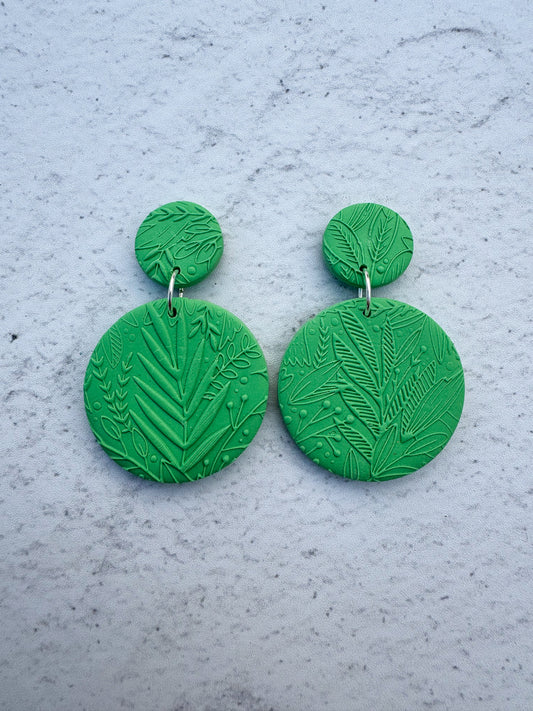 Textures Circle Dangles
