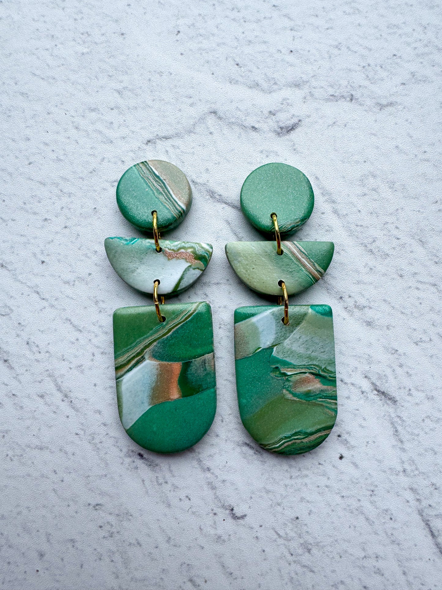 Green Earth Arch Dangles