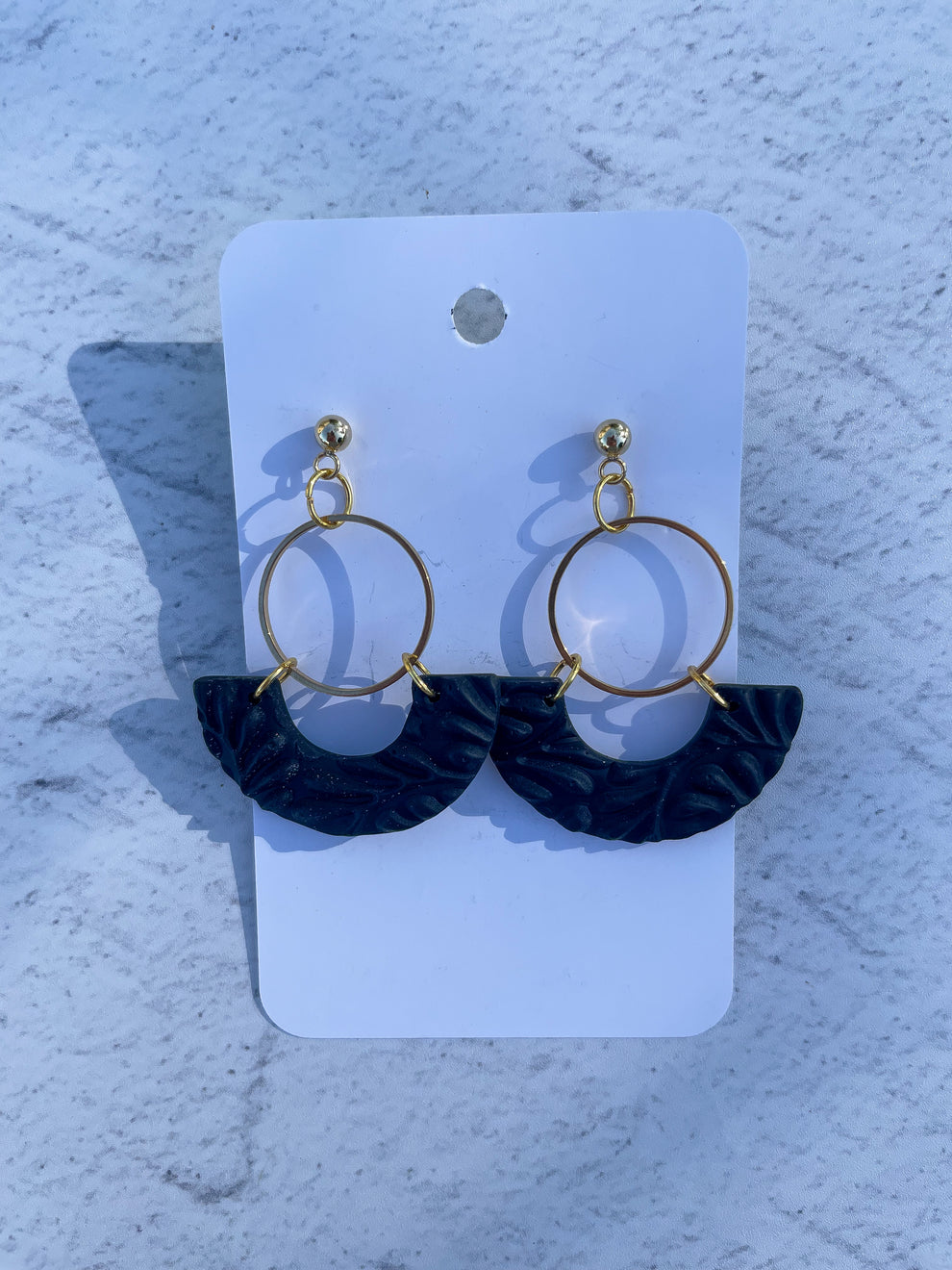 Textures Arch Brass Ball Stud KDay Clay