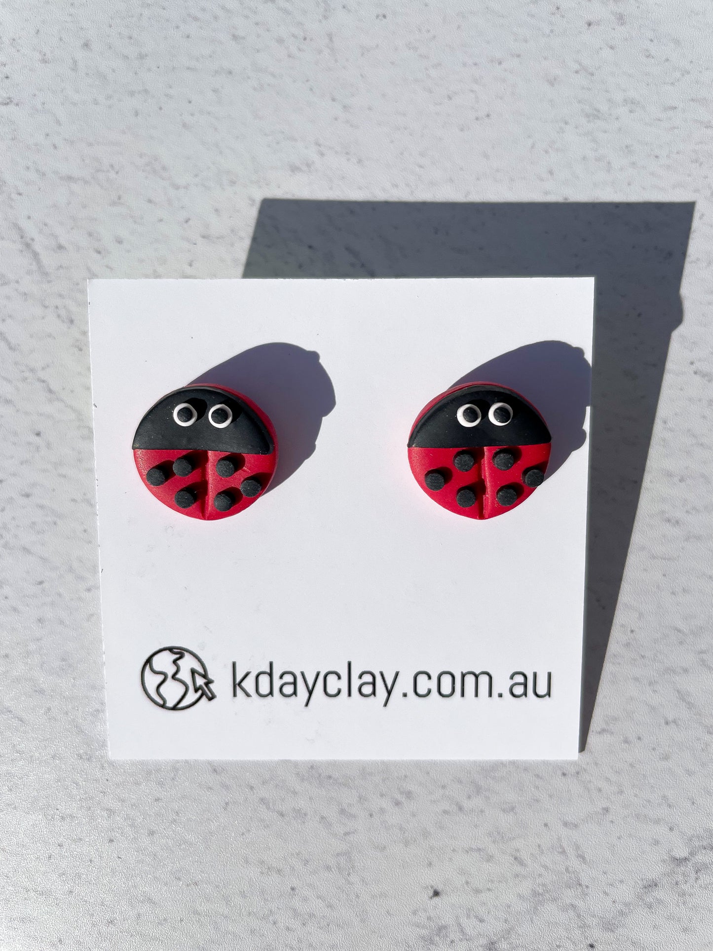 One Of A Kind Lady Bug Stud