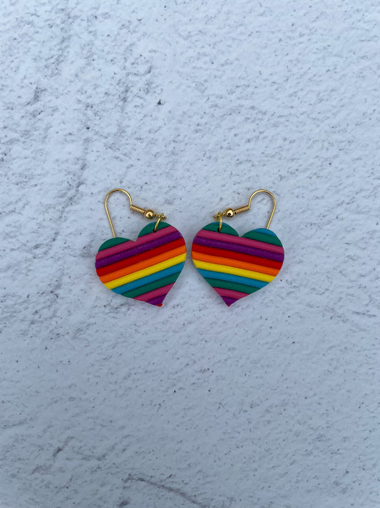 Rainbow Skies Heart Hooks