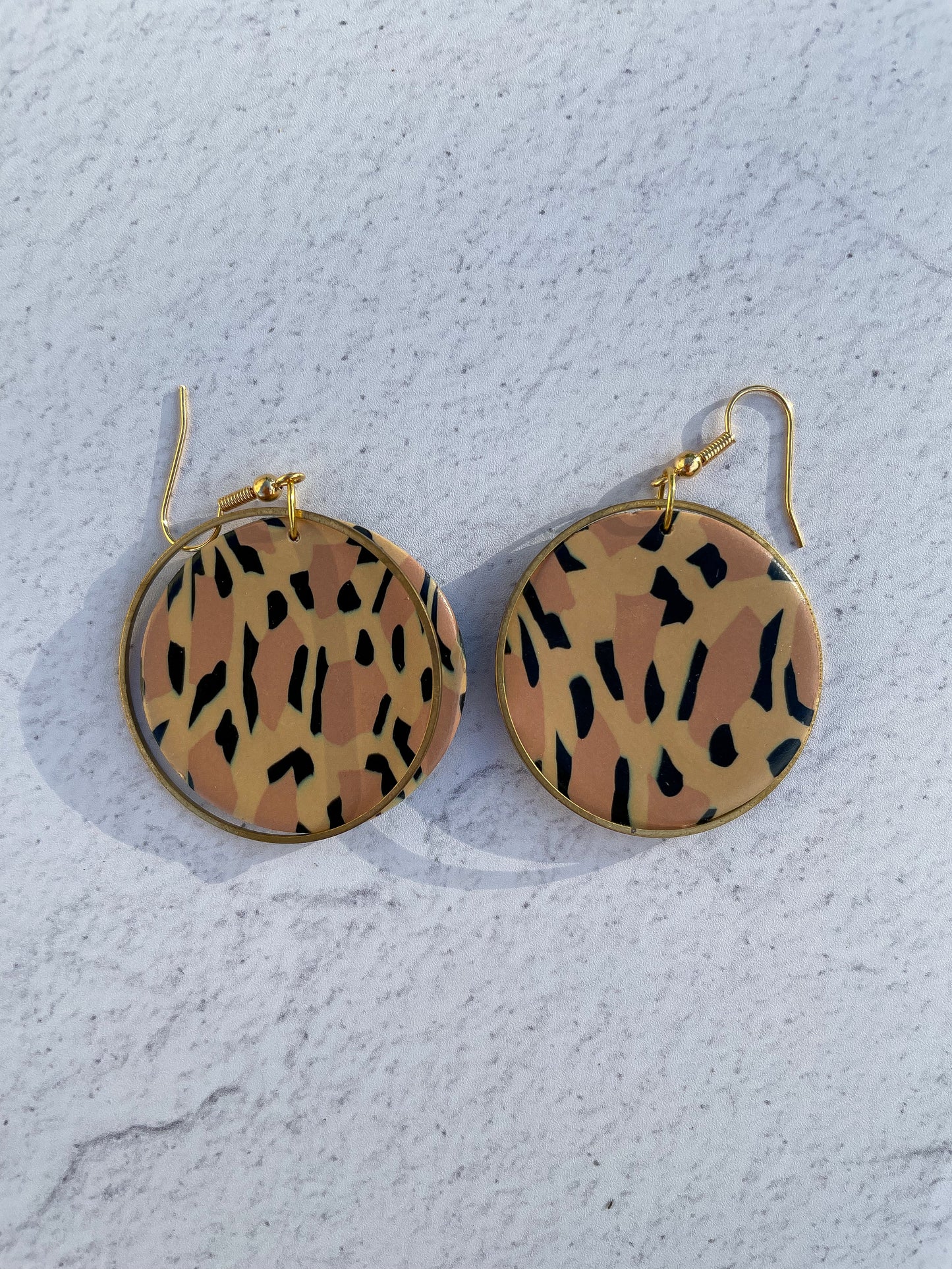 Leopard Love Circle Charm Hooks