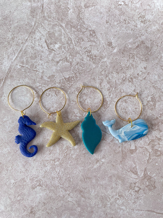 Wine Glass Charms - Under the Sea